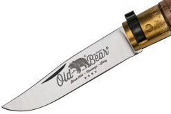 Old Bear Classical Carved Walnut S, 9307-17-LNI Navaja -Tienda Barata Cuchillos OB9307 17 LNI 03 oldbear