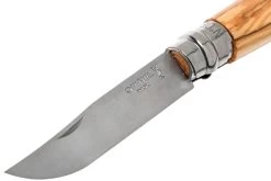 Opinel Navaja No. 8 Luxury Range Con Funda De Cuero, Madera De Olivo -Tienda Barata Cuchillos OP001004 03 opinel v201903
