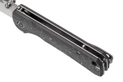 QSP Knife Hawk QS131-R Damascus, Copper Foil Carbonfiber Navaja -Tienda Barata Cuchillos QS131 R 07 qsp