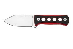 QSP Knife Canary QS141-B1 Stonewashed, Black Red G10, Cuchillo De Cuello