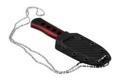 QSP Knife Canary QS141-B2 Blackwashed, Black Red G10, Cuchillo De Cuello -Tienda Barata Cuchillos QS141 B2 06 qsp