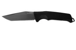 SOG Trident FX 17-12-02-57 Blackout, Partially Serrated, Cuchillo Fijo