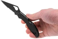 Spyderco Byrd Meadowlark 04BKPS2 Parcialmente Dentado, Negro -Tienda Barata Cuchillos SPBY04BKPS2 08 spyderco byrd meadowlark 2 spby04bkps2 08