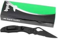 Spyderco Byrd Meadowlark 04BKPS2 Parcialmente Dentado, Negro -Tienda Barata Cuchillos SPBY04BKPS2 09 spyderco byrd meadowlark 2 spby04bkps2 09