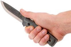 TOPS Knives B.O.B. Fieldcraft154CM Grey/Black Micarta BROS-154-BLM Cuchillo Bushcraft -Tienda Barata Cuchillos TK BROS 154 BLM 07 tops knives tk bros 154 blm 07