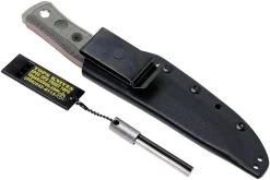 TOPS Knives B.O.B. Fieldcraft154CM Grey/Black Micarta BROS-154-BLM Cuchillo Bushcraft -Tienda Barata Cuchillos TK BROS 154 BLM 09 tops knives tk bros 154 blm 09