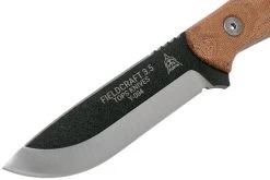 TOPS Knives TOPS Fieldcraft3.5 Mini BROS 90 Degree Spine, Firesteel, Brown Micarta MBROS-01-SF Cuchillo Bushcraft -Tienda Barata Cuchillos TK MBROS 01 SF 03 tops knives