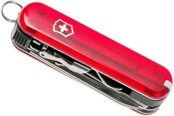 Victorinox Nail Clip 580 Rojo Transparente 0.6463 Navaja Suiza -Tienda Barata Cuchillos VT0 6463 T 07 victorinox vt0 6463 t 07