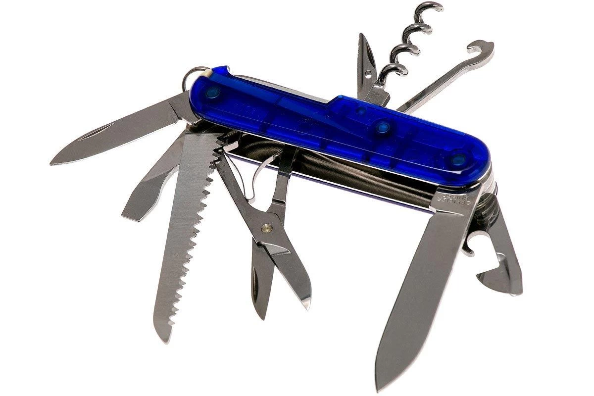 Victorinox Huntsman Azul Transparente 1.3713.T2 Navaja Suiza 4 Victorinox Huntsman Azul Transparente 1.3713.T2 Navaja Suiza - Imagen 2