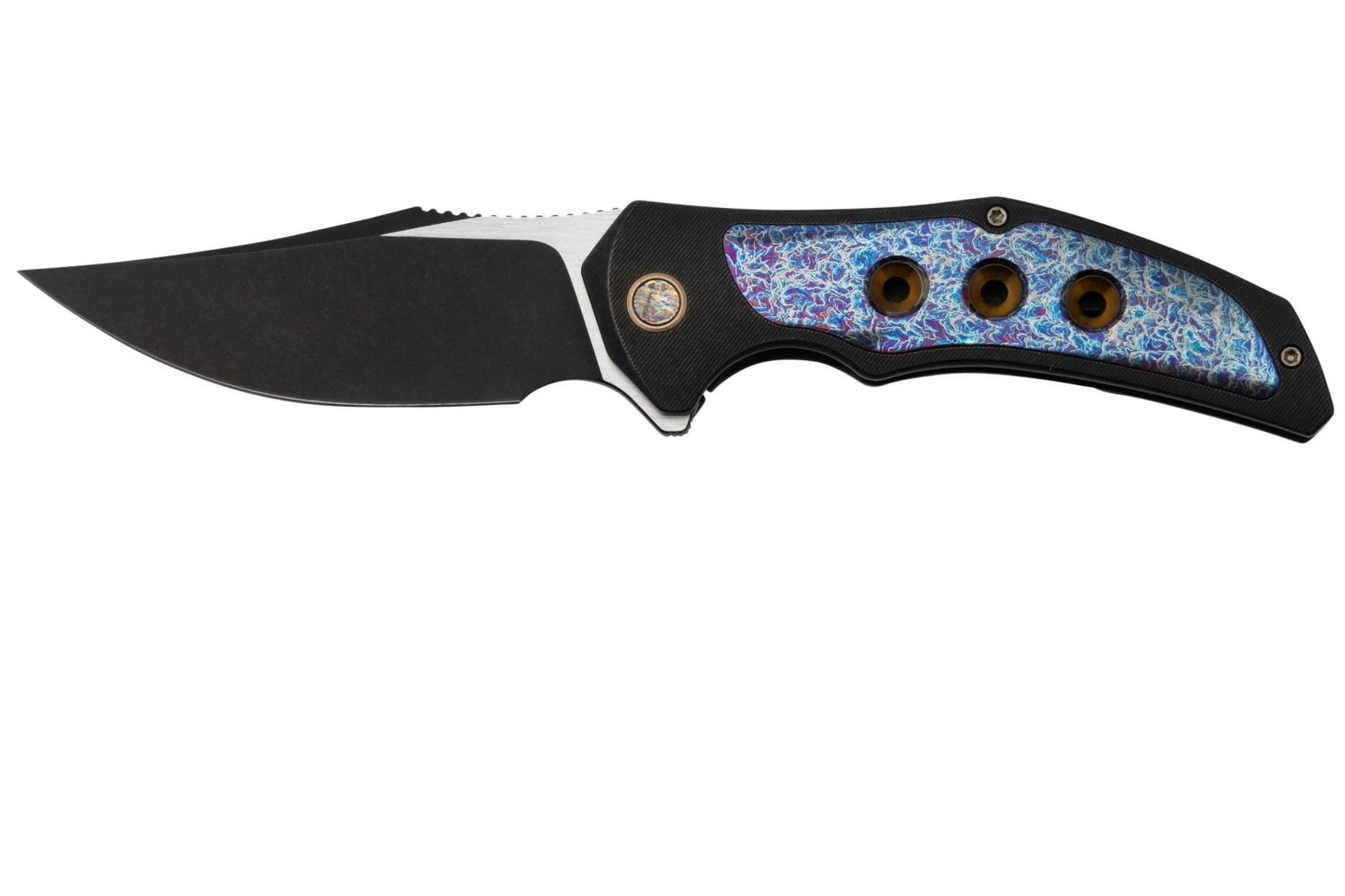 WE Knife Magnetron Black Titanium Flamed Titanium, Black Stonewashed CPM 20CV WE18058-4 Navaja 3 WE Knife Magnetron Black Titanium Flamed Titanium, Black Stonewashed CPM 20CV WE18058-4 Navaja